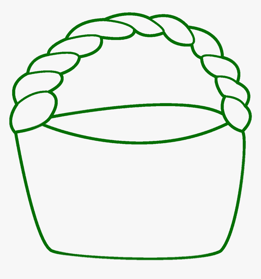 Printable Basket Clipart Black And White, HD Png Download
