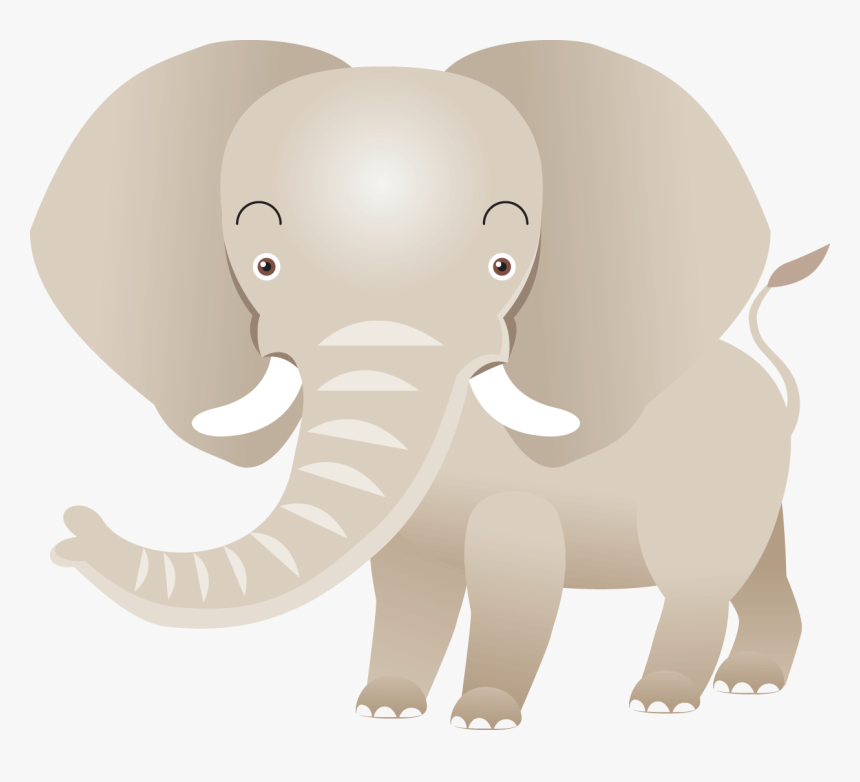 Indian Elephant African Elephant Drawing - Indian Elephant, HD Png Download