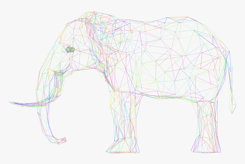 Indian Elephant African Elephant Horse Drawing /m/02csf - Drawing, HD Png Download