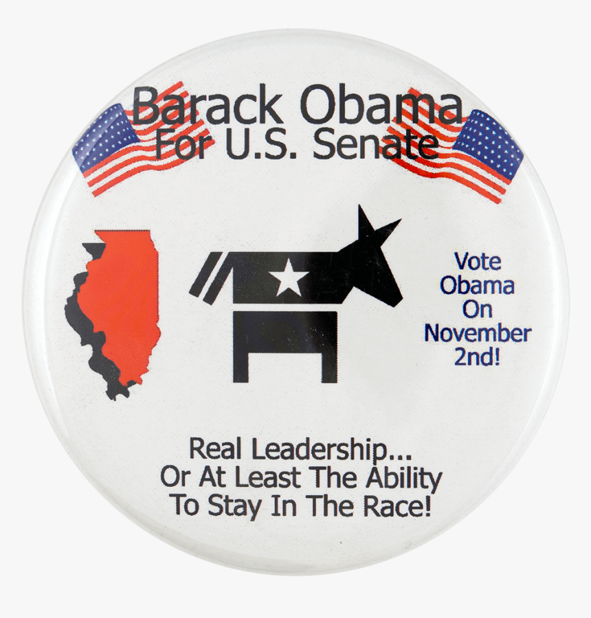 Barack Obama For Us Senate Icons Political Busy Beaver - Label, HD Png Download