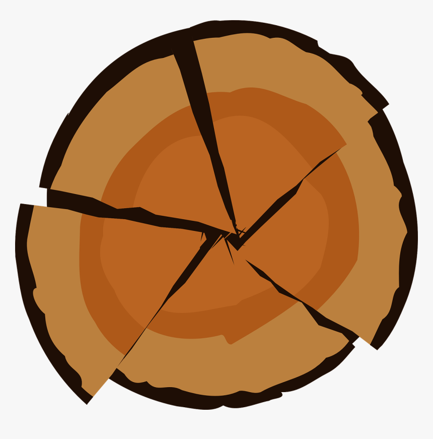 Log, Wood, Tree, Cut, Sawn, Rings, Section, Brown - Sawing Logs Png, Transparent Png