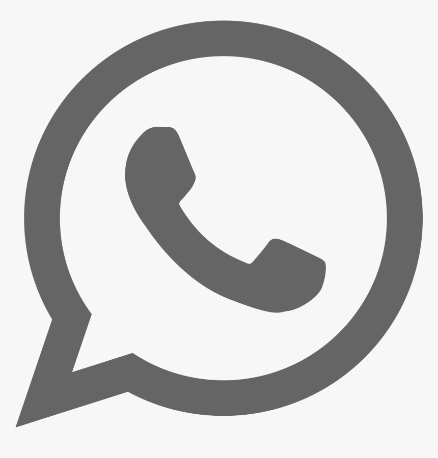 Whatsapp Black And White Logo Png, Transparent Png