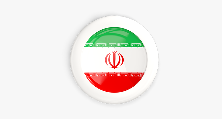 White Framed Round Button - Iran, HD Png Download