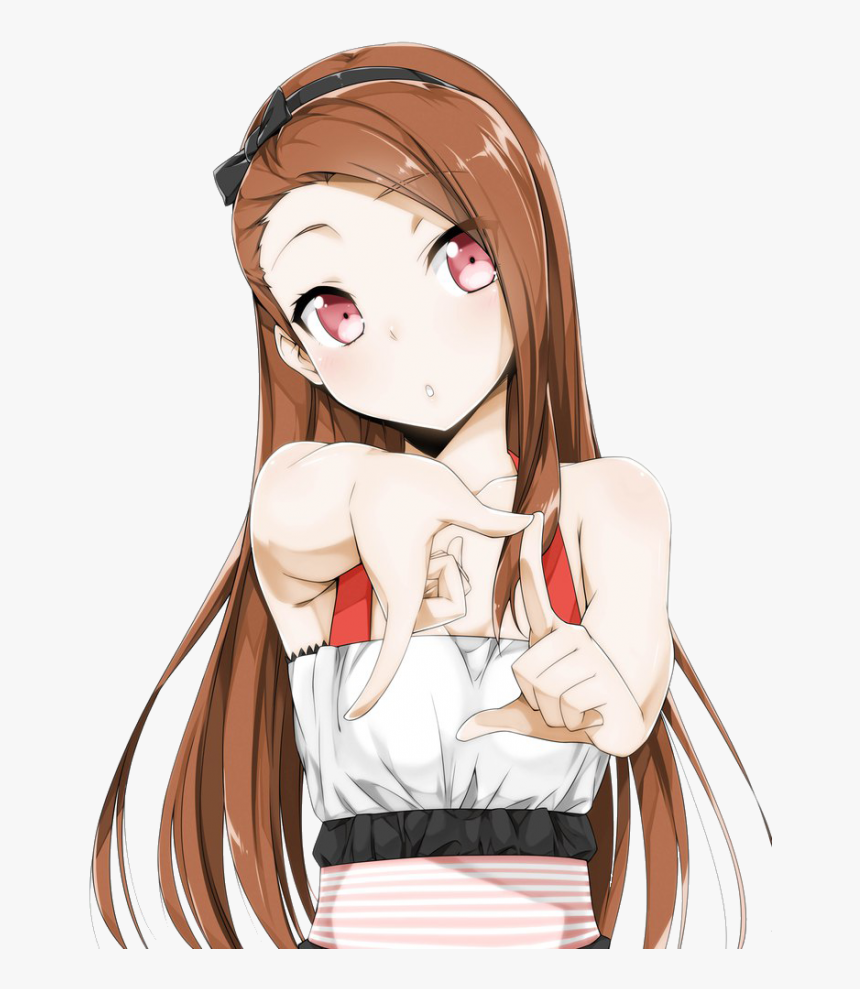 Kawaii Anime Girl Png, Transparent Png