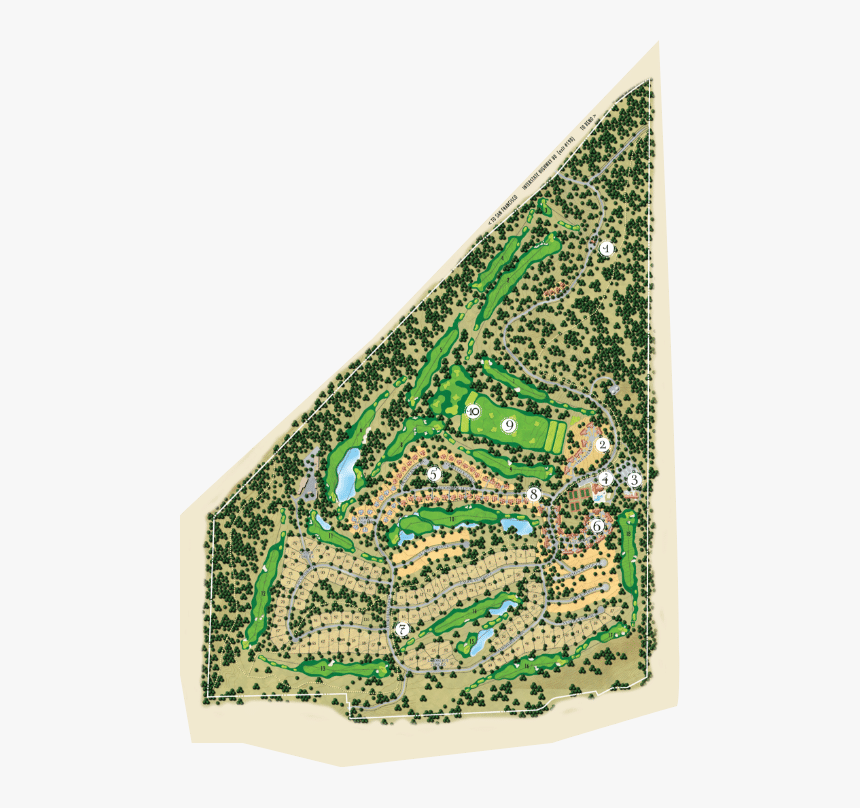 Old Greenwood Golf Map, HD Png Download