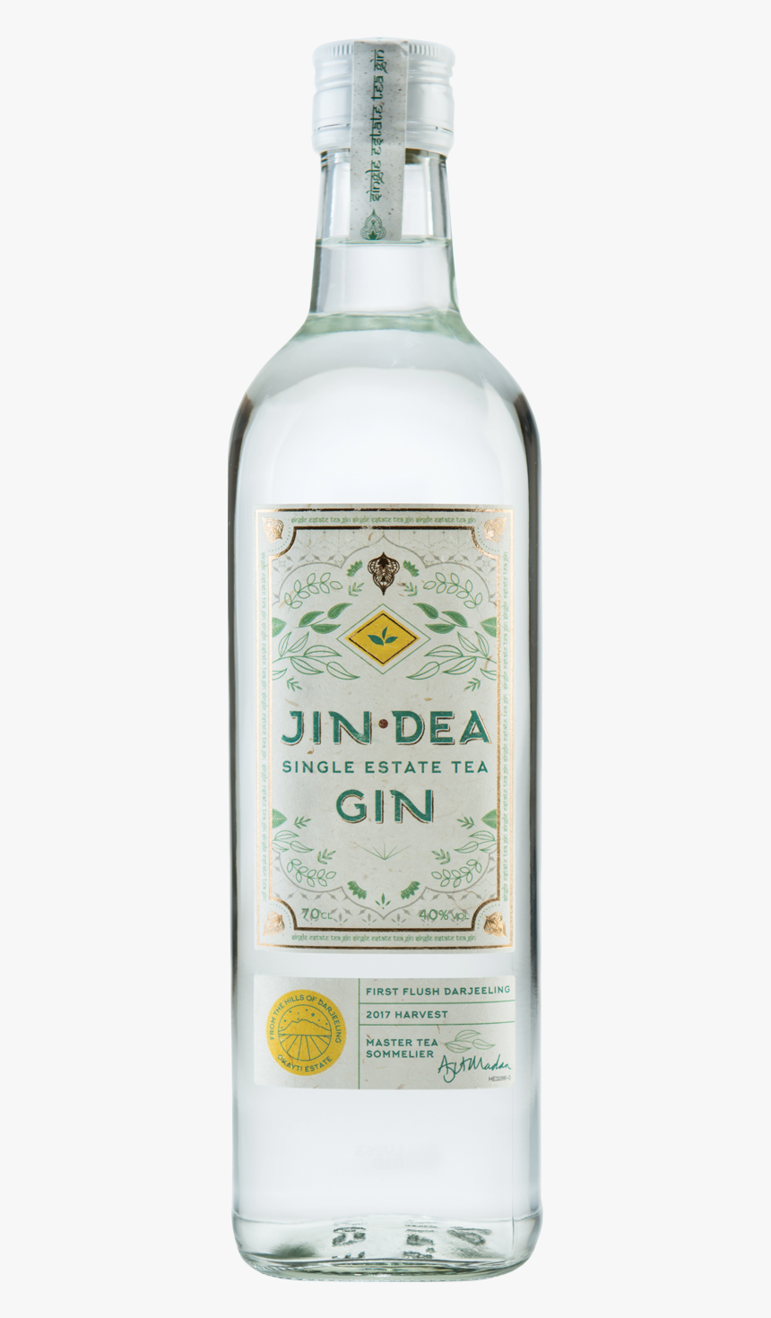 Jindea Single Estate Tea Gin - Glass Bottle, HD Png Download