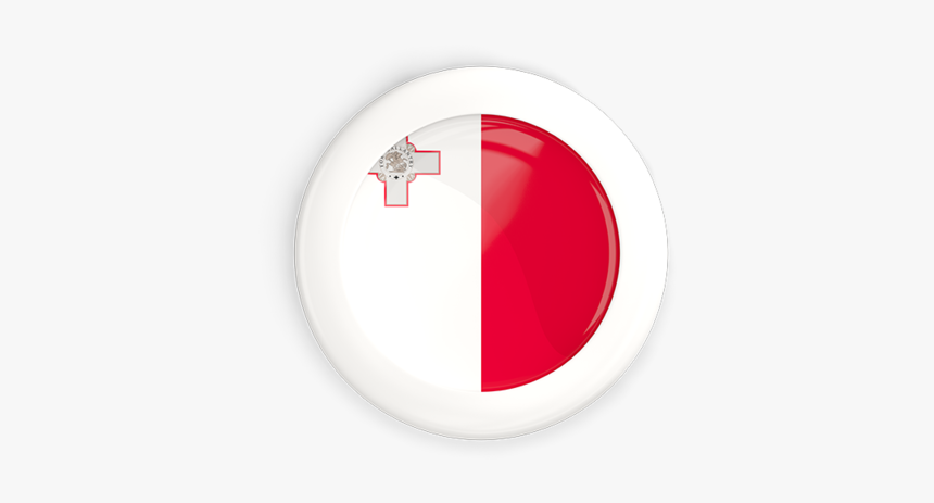 White Framed Round Button - Cross, HD Png Download
