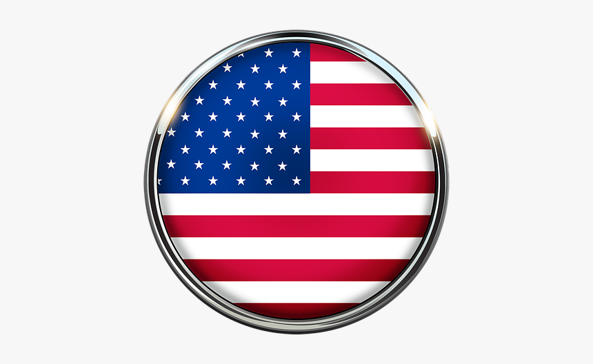 Espa単ol - Black And White American Flag Circle, HD Png Download