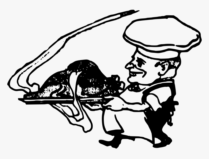 Fat Man With Turkey Clip Arts - Icon Png การ์ตูน ทำ อาหาร, Transparent Png