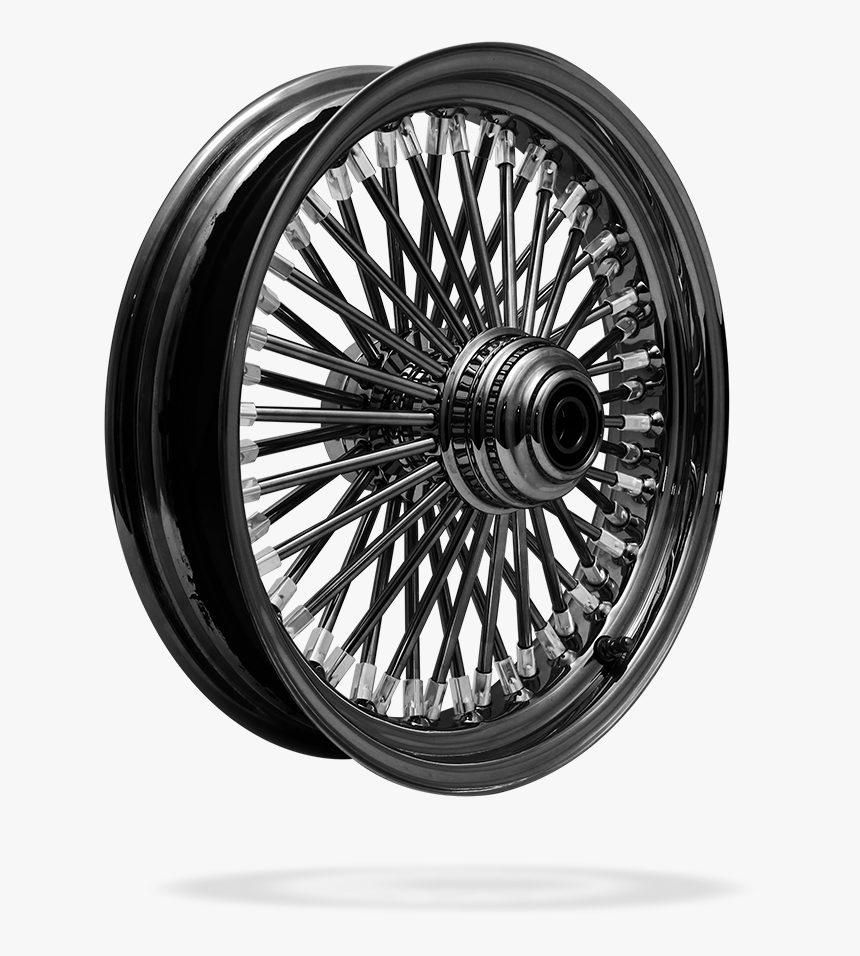 5 Front Or Rear 50 Spoke Pre Staged Custom Motorcycle - 5 Fat Spoke Wheel, HD Png Download