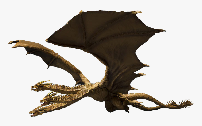 Dragon,fictional Character,plant,mythical Creature,illustration - King Ghidorah No Background, HD Png Download