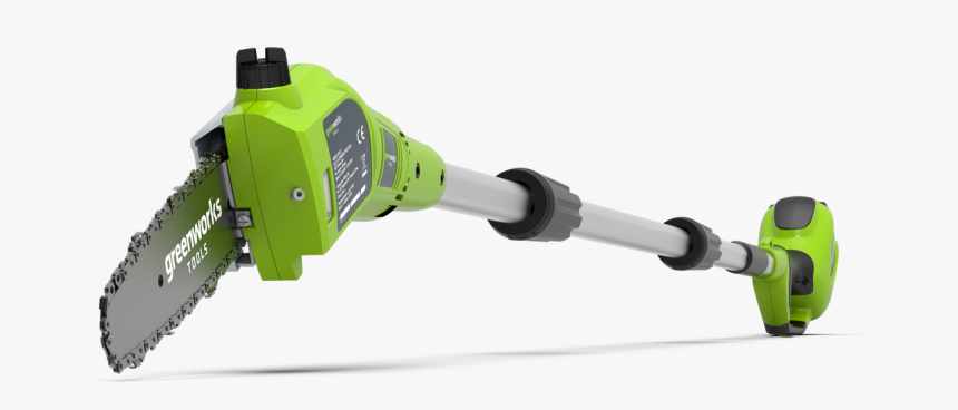 Greenworks Pole Saw G40ps20 - Hedge Trimmer, HD Png Download