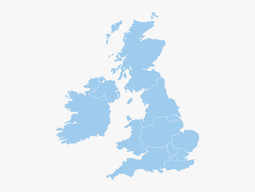 Interactive Map - Uk Black And White, HD Png Download