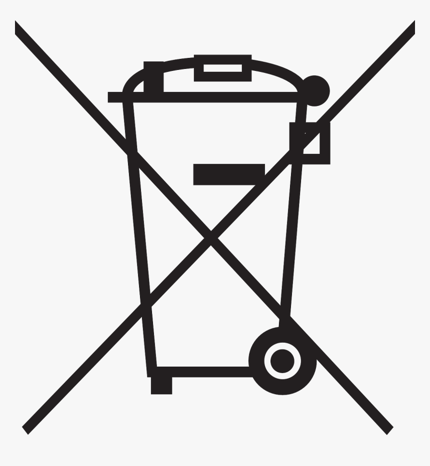 Recycle, Can, Container, Trash, Away, Garbage, Throw Trash Can With X Symbol, HD Png Download