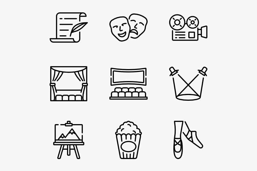 Scenic Arts - Arts Icons, HD Png Download