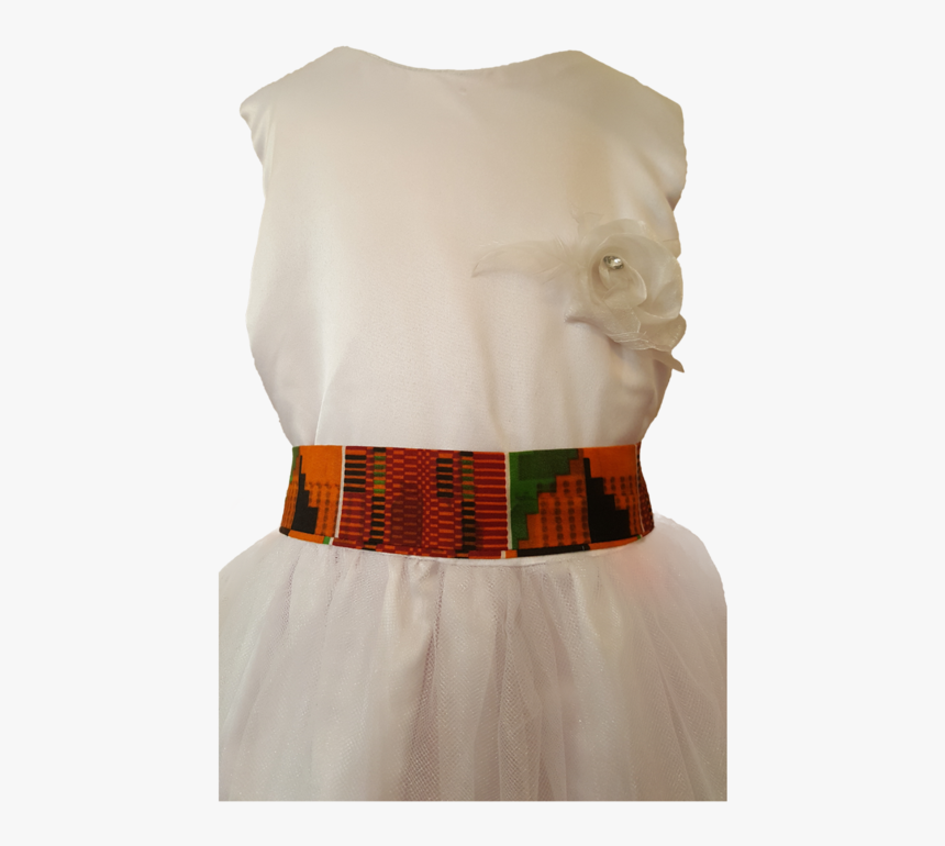 Novarena Kente Ankara African Print Girls White Dresses - One-piece Garment, HD Png Download