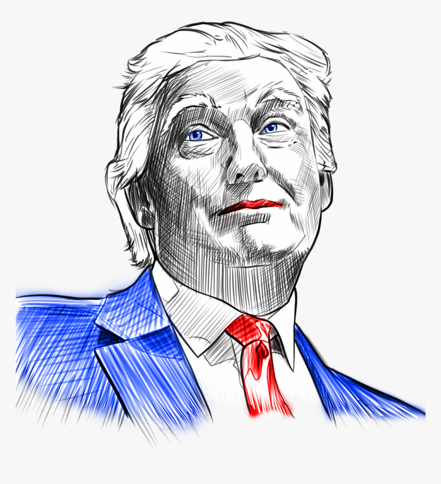 Our Priority Is To Present Donald Trump With A Romanian - Donald Trump Sketch Png, Transparent Png