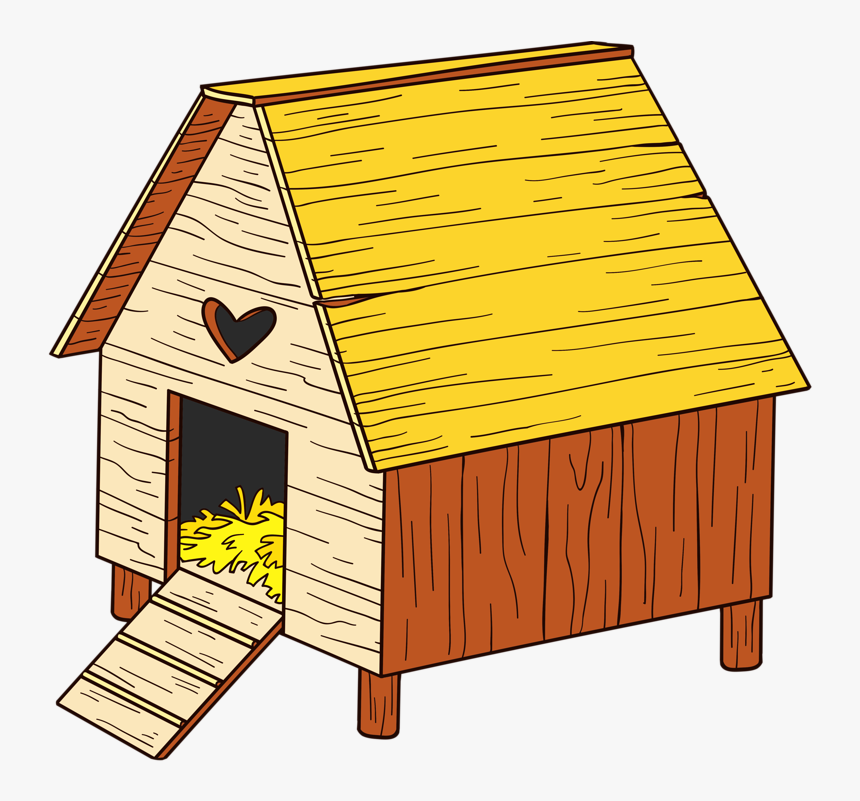 Duck Cute Farm Cartoon Clip Art Pet - Chicken House Clipart, HD Png Download