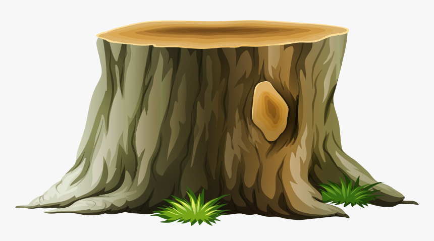 Stump Clipart Wooden - Transparent Background Tree Stump Clipart, HD Png Download