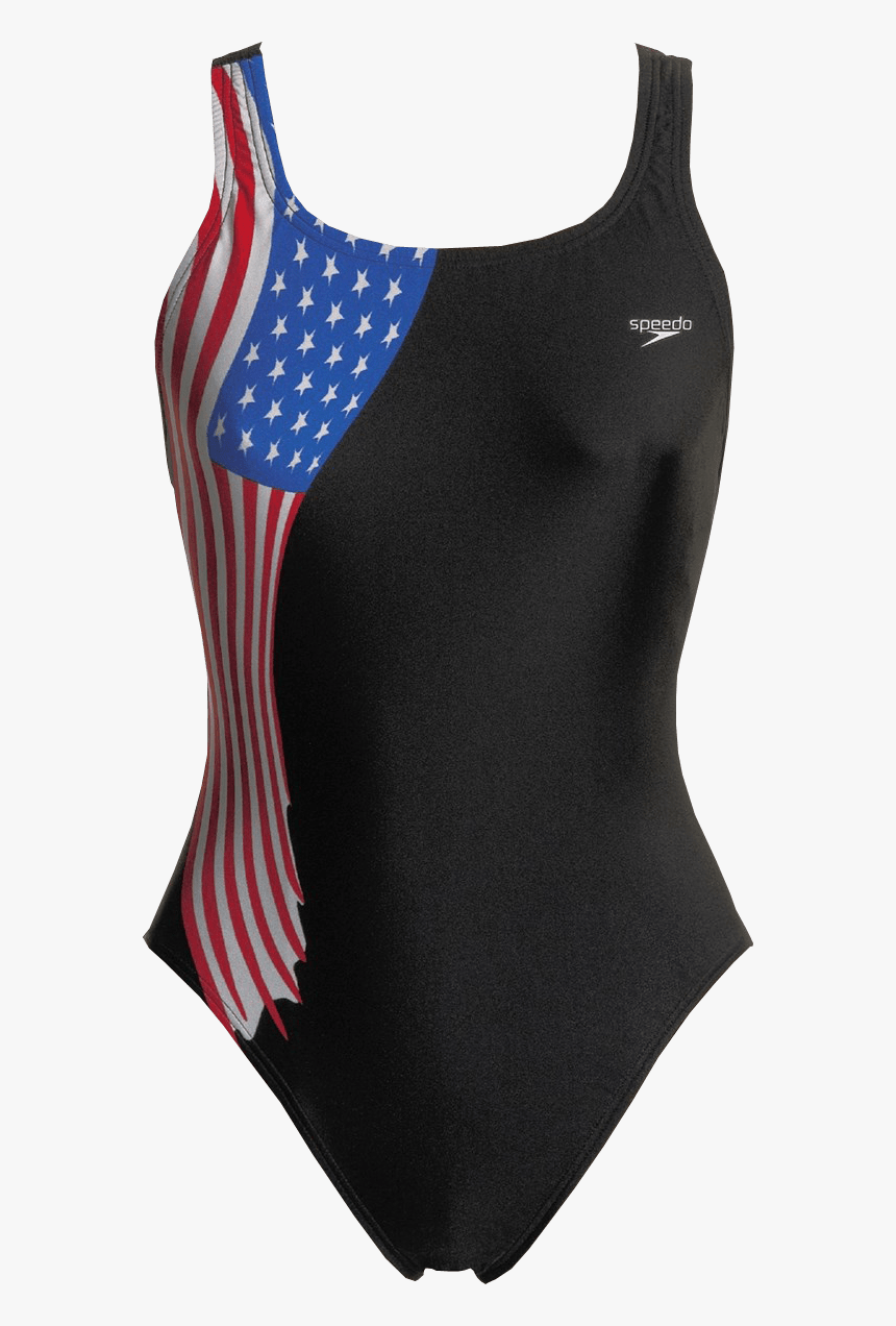 Speedo Usa Swimsuit Transparent Background Image Clothing - Flag Of The United States, HD Png Download