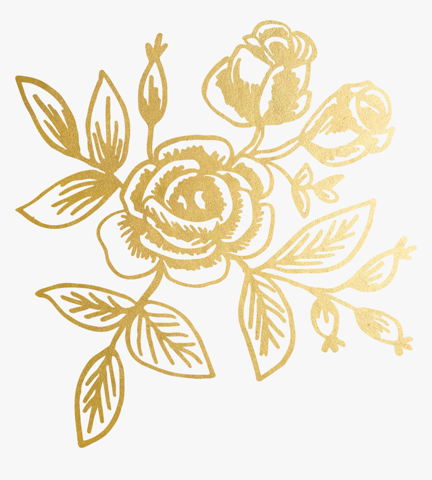 Gold Designs On Paper, HD Png Download