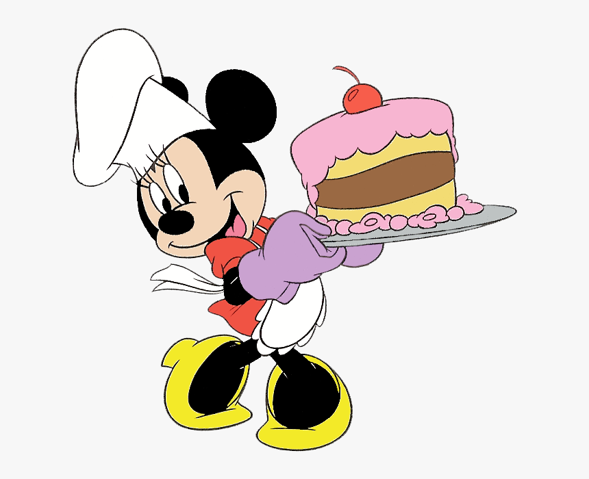 Cake Clipart Mickey Mouse - Minnie Mouse Con Pastel, HD Png Download