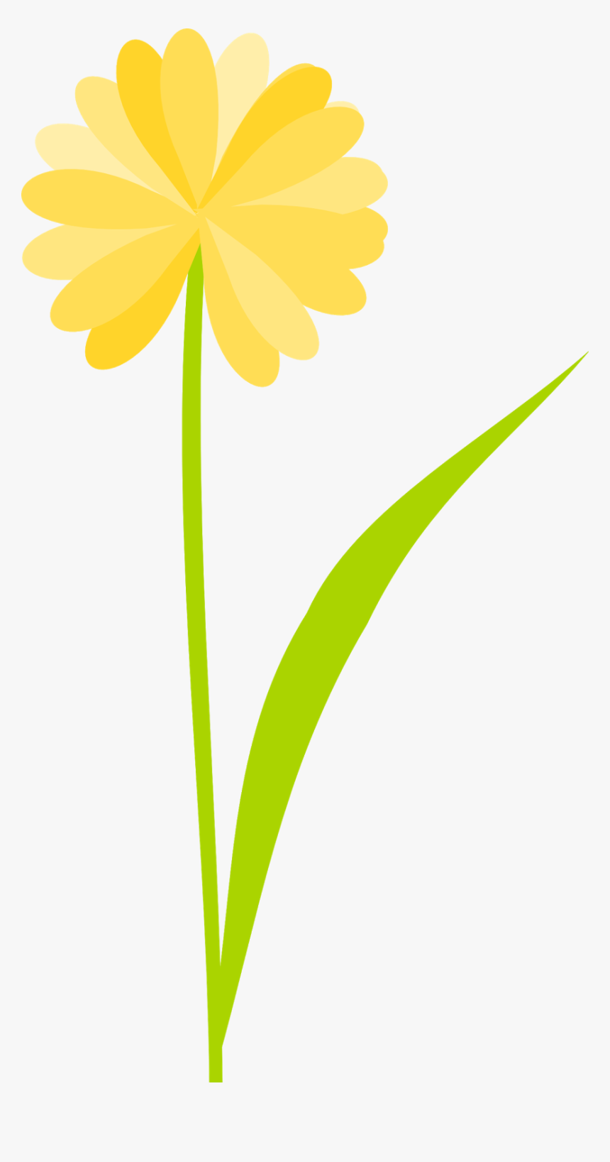 Yellow Flower Clipart Scrapbook Png - Flower Srem Clipart Transparent  Background, Png Download , Transparent Png Image - PNGitem