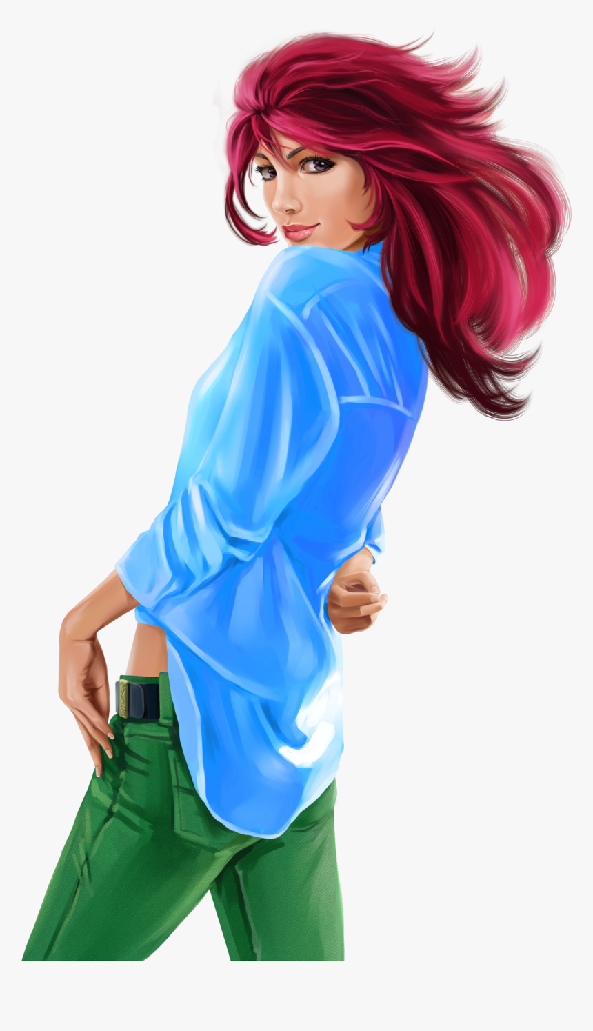 Tube, Clip Art, Illustrations - Png Femme Tubes Standing, Transparent Png