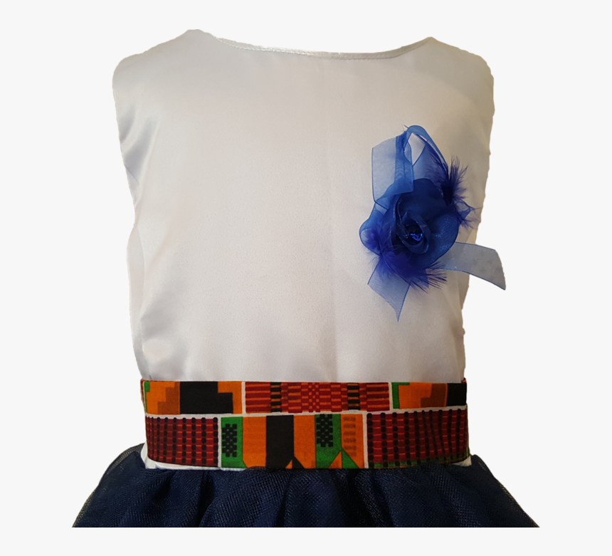 Novarena Kente Ankara African Print Girls Navy Blue - Garden Roses, HD Png Download