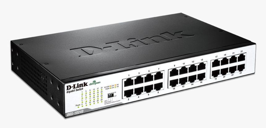 D Link Des 1024d 24 Port Fast Ethernet Switch, HD Png Download