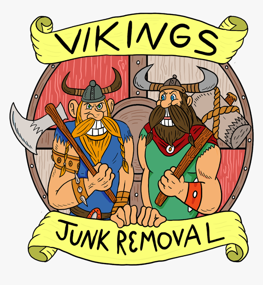 Vikings Junk Removal - Cartoon, HD Png Download