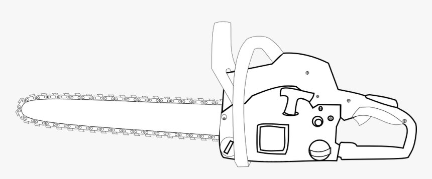 Chainsaw, Tool, Equipment, Saw, Chain, Lumberjack, - Chainsaw Black And White, HD Png Download