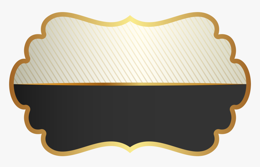 Transparent Formas Vintage Png - Black And Gold Label Template, Png Download