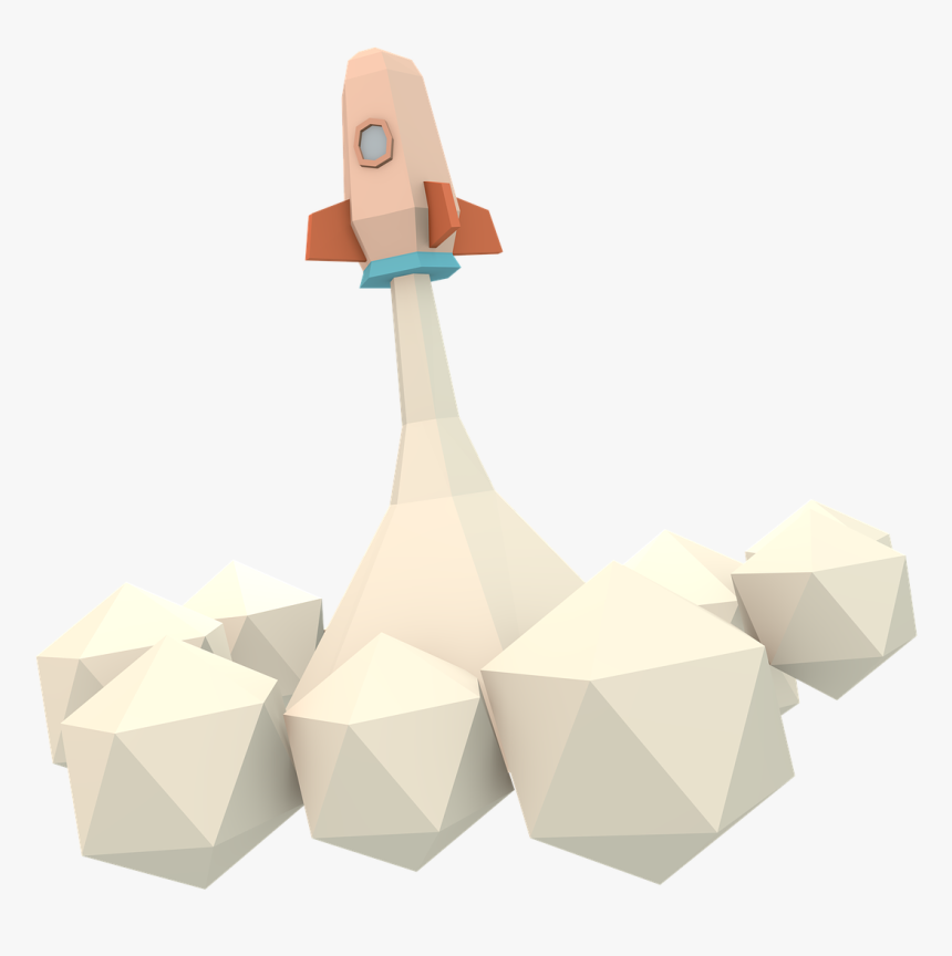 Render Rocket Low Free Picture - Origami Paper, HD Png Download