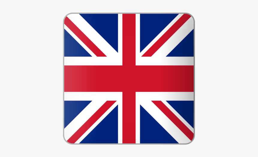 Card Front - Union Jack Flag Square Png, Transparent Png