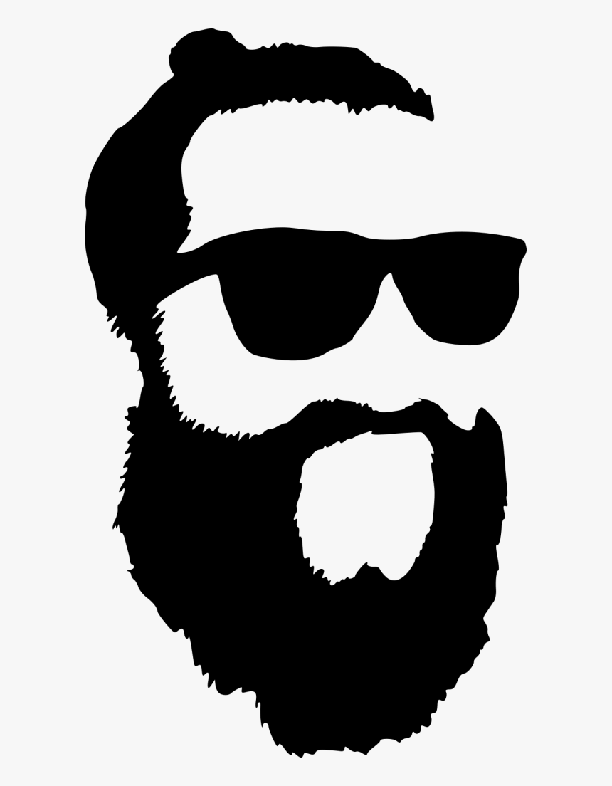 Beard Silhouette Png - Sunglasses And Beard Silhouette, Transparent Png