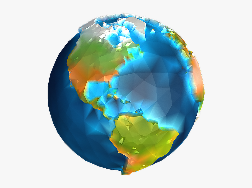 Low Poly Earth Png, Transparent Png