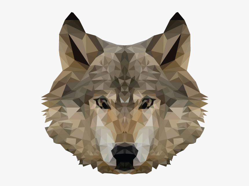 Low Poly Wolf Transparent, HD Png Download