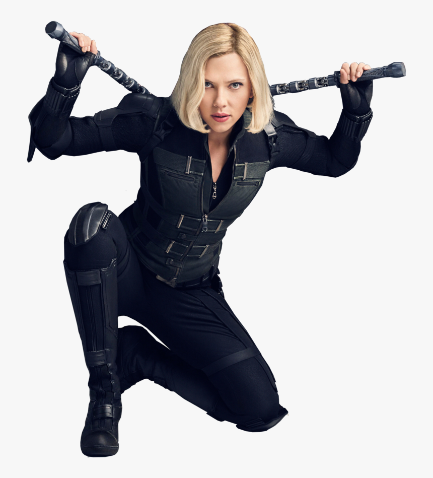Johansson Captain Infinity Avengers - Black Widow Infinity War Png, Transparent Png