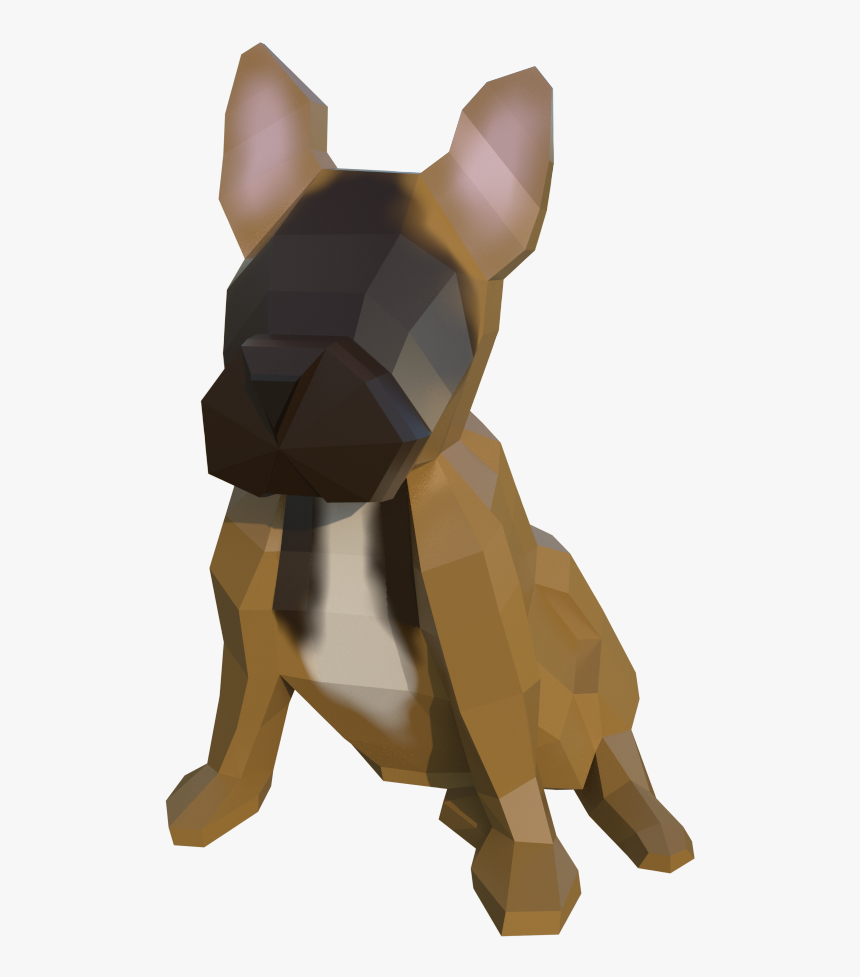 Low Poly Animal Study - German Shepherd Dog, HD Png Download