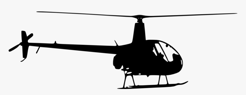 Silhouette Helicopter Clip Art, HD Png Download