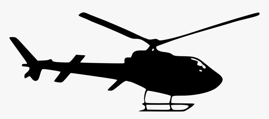 Helicopter Silhouette Png, Transparent Png