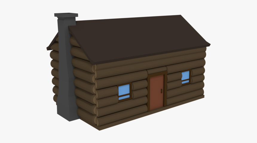 Preview - Low Poly Wood Cabin, HD Png Download