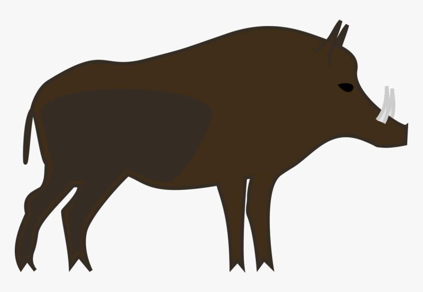 Transparent Cute Pig Png - Wild Boar Clipart No Background, Png Download