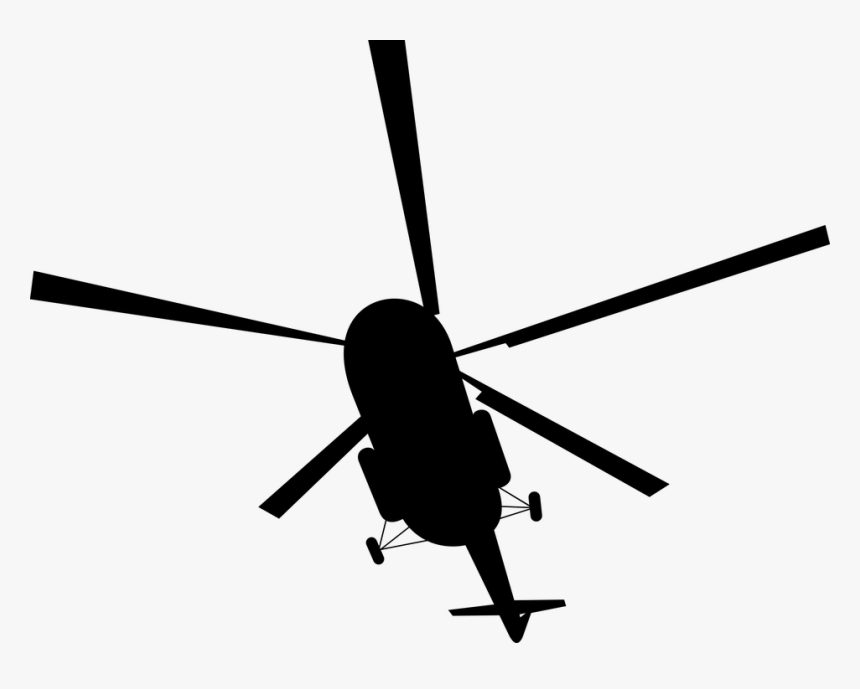 Aircraft, Aviation, Helicopter, Silhouette, Soviet - Helicopter Rotor Png, Transparent Png