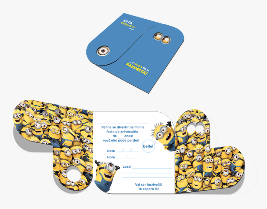 Transparent Minions Aniversario Png - Convites Meu Malvado Favorito, Png Download