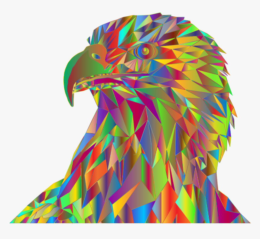 Low Poly Bald Eagle By Sharpi1980 Prismatic - Illustration, HD Png Download