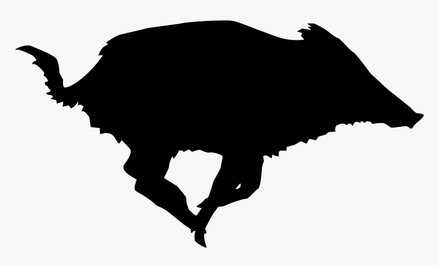 Boar Png - Wild Boar Silhouette Free, Transparent Png