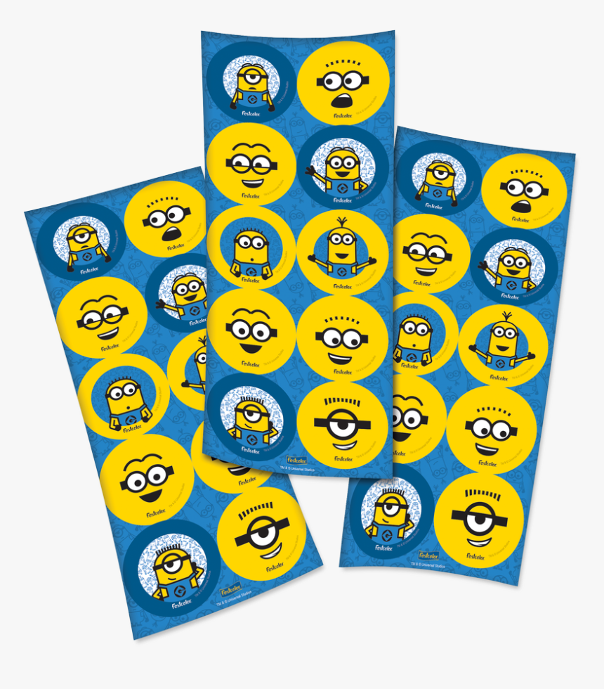 Adesivo Minions - 30 Unidades - Adesivo Minions Festcolor, HD Png Download