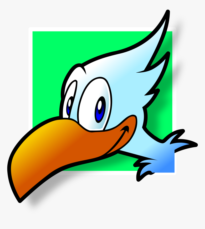 Simple Bird Avatar Clip Arts - Beak Picture Cartoon, HD Png Download